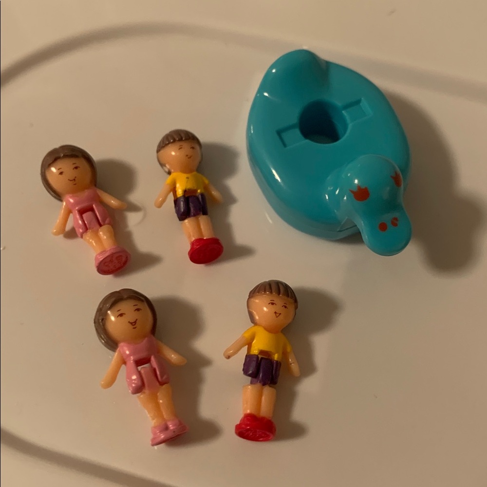 Vintage Polly Pocket Soap Dish Figures Bundle of 5